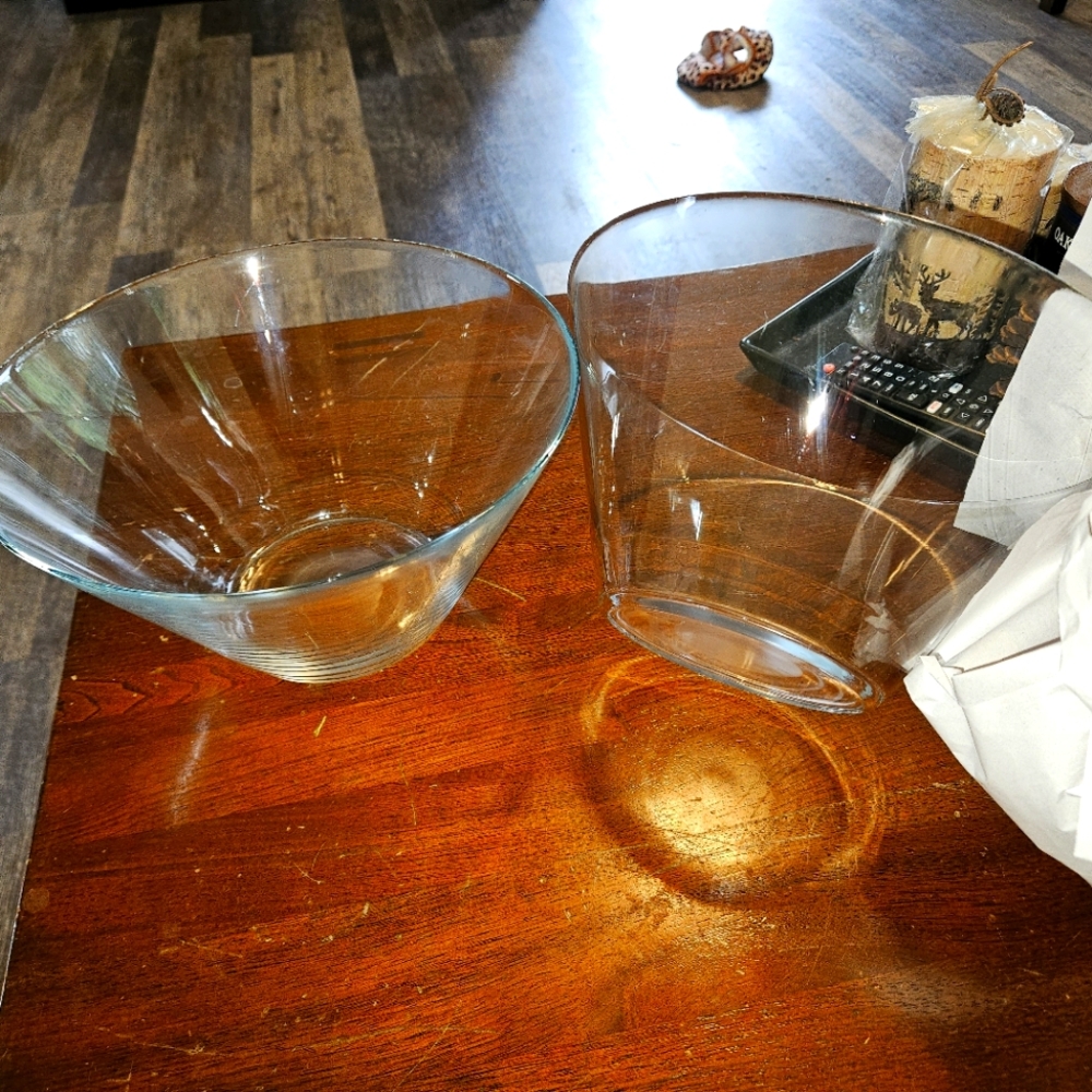 TRYGGServing bowl, clear glass, 28 cm from IKEA set of 3